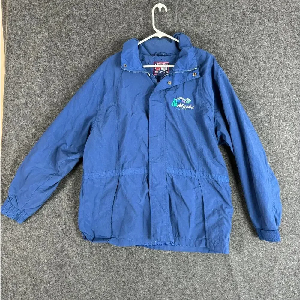 Cruise Outfitters Alaska Large Blue Zip Front Jacket Unisex Mens Womens